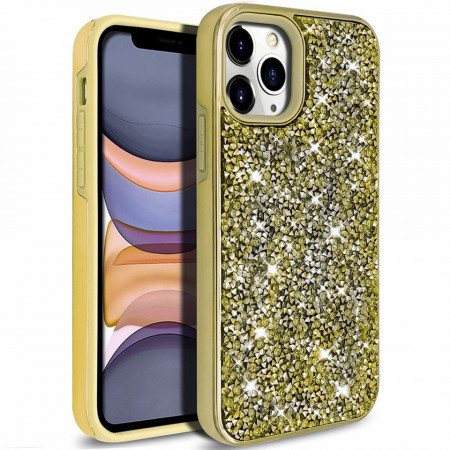 Husa iPhone 11 PRO - Husa Luxury Glitter Diamond Auriu