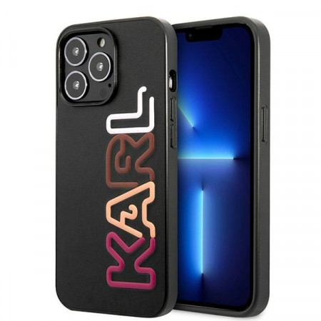 Husa Originala Pouch KARL LAGERFELD MultiRoz Brand KLHCP13XPCOBK pentru Iphone 13 Pro Max Negru