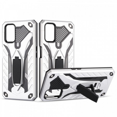 Husa Samsung Galaxy S20 Plus - Military Defender Antisoc cu Suport Wide - Silver