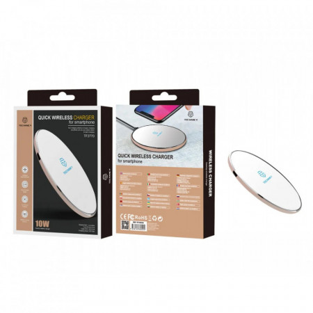 Încărcare fără fir 10W Alb / Auriu, PMTF360203