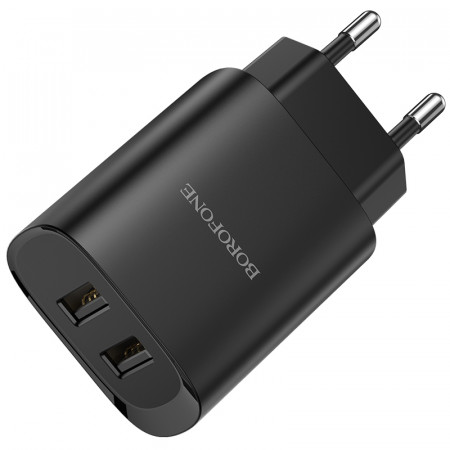 Incarcator Priza Borofone BN2 Super - 2xUSB - 2,1A Negru
