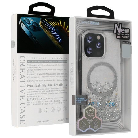 Liavec Moonlight Series Case for Samsung Galaxy S24 Plus silver