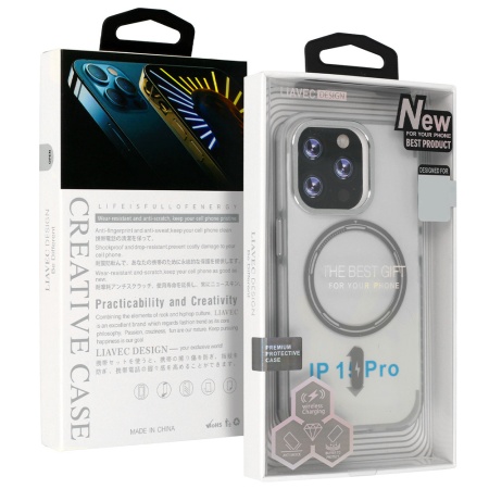 Liavec Smooth Feeling Magsafe Case for Iphone 13 Pro white