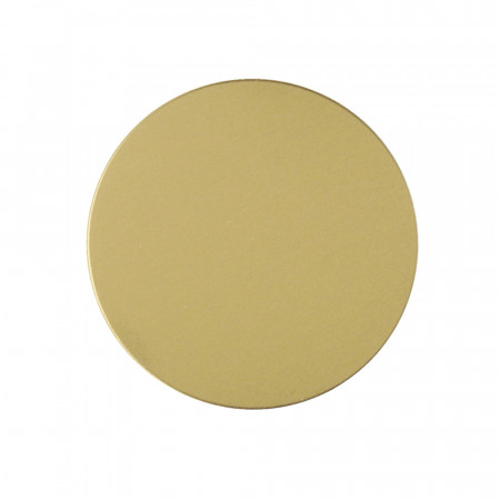 Metal plate for magnet holders - round gold
