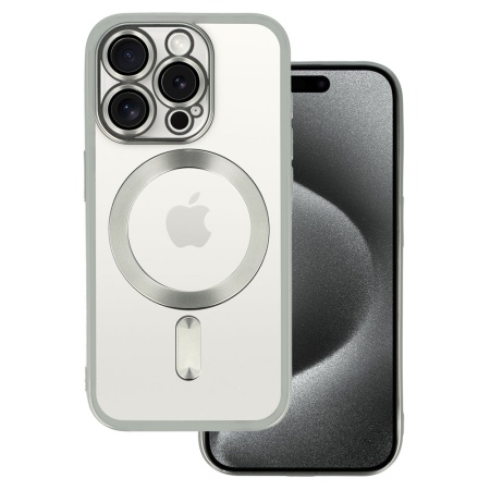 Metallic Magsafe Case for Iphone 13 Pro Max Silver