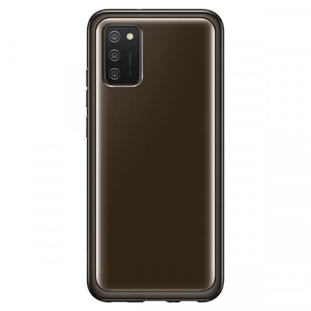 Original Husa pentru SamsungA02S Galaxy - Clear Cover (ef-qa026tb) Negru