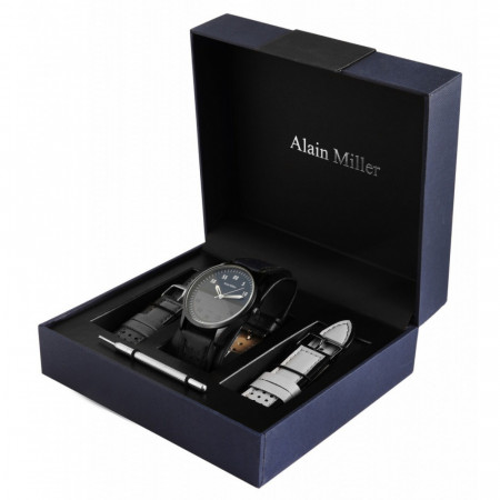 Set cadou, ceas barbatesc si curele de schimb, Alain Miller, PM2900162-0013