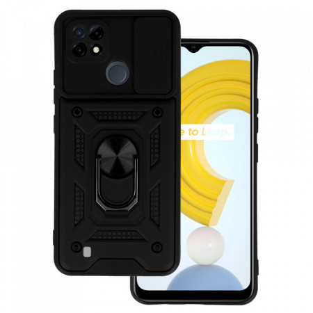 Slide Camera Armor Carcasa pentru Realme C21 Negru