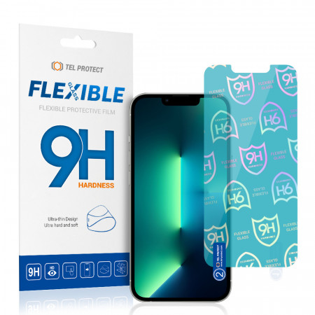 Tel Protect Best Flexible Hybrid Folie Sticla TempeRosu pentru IPHONE 13 MINI
