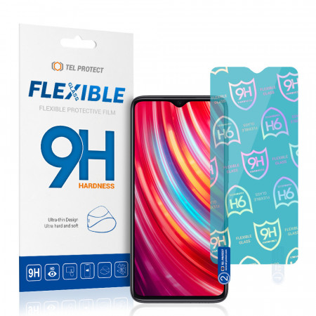 Tel Protect Best Flexible Hybrid Tempered Glass for XIAOMI REDMI NOTE 8 PRO