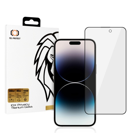 Tempered glass 10X Privacy Titanium for Iphone 14 Pro Max