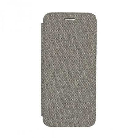 Vennus Book COTTON Husa pentru Samsung Galaxy A6 Plus 2018 gri