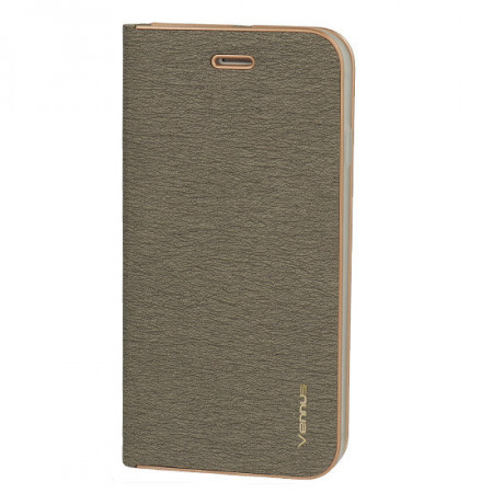 Vennus Book Husa with frame pentru Samsung Galaxy J5 2016 GREY