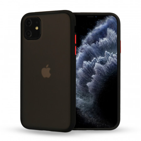 Vennus Color Button Bumper pentru Xiaomi Redmi 7A Negru