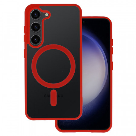 Acrylic Color Magsafe Case for Samsung Galaxy S22 red