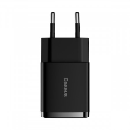 Baseus Compact Incarcator Priza - 2xUSB - 10,5W (CCXJ010201) Negru