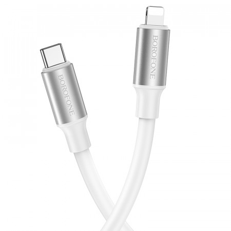 Cablu Borofone BX82 Bountiful - Type C to Lightning - PD 20W 1 metre white