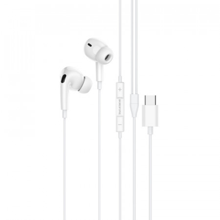 Casti Borofone BM80 Pro Elegant with microphone Type C (DAC) white