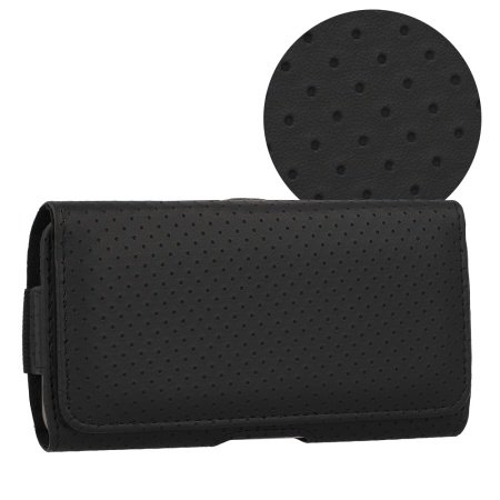 HIT Belt Holster (SIZE XL) for Iphone 15 Pro Max/Samsung A54 5G/A52/S24 Plus/S20 FE design 4 black (167x83 mm)
