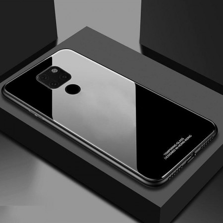 Husa Huawei Mate 20 Glass Case Neagra