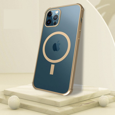 Husa Magsafe pentru Apple iPhone 12, cu protectie la camera, Transparenta IP12-002