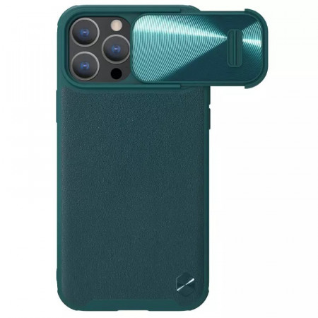 Husa NillkinCamShield S Leather Magnetic pentru Iphone 14 Pro Max green