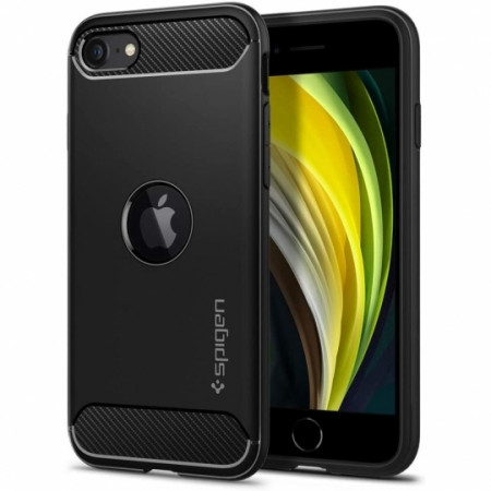Husa SPIGEN Rugged Armor ACS00944 pentru Iphone SE 2020 - Negru