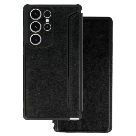 Razor Leather Book Case for Xiaomi Redmi Note 13 Pro Plus 5G black