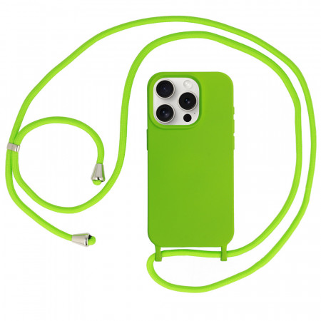 Strap Silicone Case for Iphone 15 Pro Max design 1 green