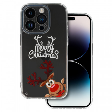 TEL PROTECT Christmas Carcasa pentru Iphone 14 Pro Max Design 1 Clear