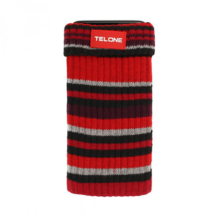 TelOne mobile phone sock with neck strap, stripes design 07