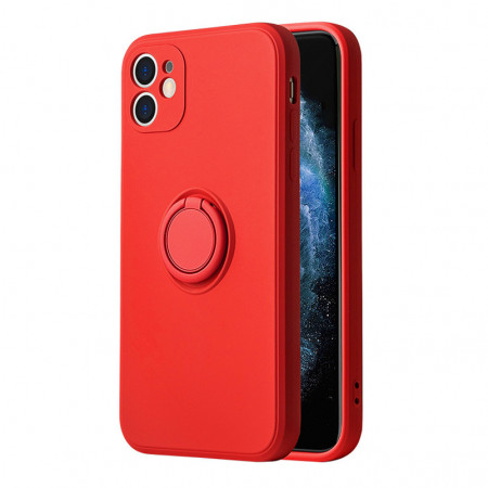 Vennus Silicone Ring for Iphone 14 Pro Max Red