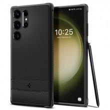 Carcasa SPIGEN Rugged Armor ACS05613 pentru Samsung Galaxy S23 Ultra - Matte Negru