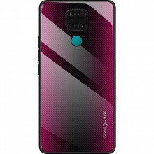 Husa Huawei MATE 20 - Husa Pro Shield Glass Rosu cu Efect Gradient