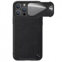 Husa NillkinCamShield S Leather Magnetic pentru Iphone 14 Pro Negru