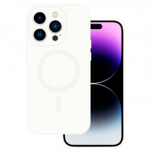 Husa Tel Protect MagSilicone Husa pentru Iphone 13 White