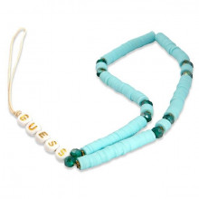 Phone strap GUESS Heishi Beads GUSTPEARP Albastru