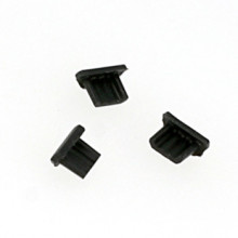 Silicone dust plug Micro USB Negru - 10 pieces