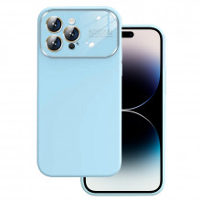 Soft Silicone Lens Carcasa pentru Iphone 14 Pro light Albastru