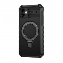 Tel Protect Armor Magsafe Metal Ring Case for Iphone 11 black