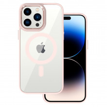 Tel Protect Magnetic Clear Carcasa pentru Iphone 12 Pro Max Salmon