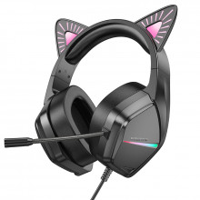 Casti Borofone BO106 Cute Car Ear bluetooth gaming phantom cat