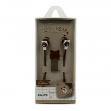 Casti CASNI - CS-179 cu microfon Brown