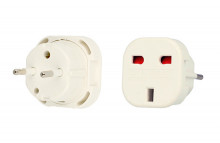 Charger Adapter - England-Poland - White