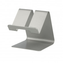 Desktop holder S014 metal, for phone silver