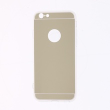iPhone 6 si 6S Husa Silicon Mirror Gold pentru iPhone