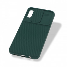 Husa Samsung Galaxy A30 - Silicon Antisoc cu Protectie Glisanta Pentru Camera - Verde