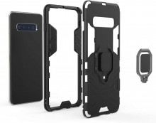 Husa Samsung Galaxy S10e Neagra Military cu Inel