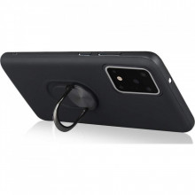 Husa Samsung Galaxy S20 ULTRA Neagra Din Policarbonat Premium cu Inel Rotativ