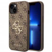 Original Case GUESS 4G Big Metal Logo GUHCP14S4GMGBR for Iphone 14 brown